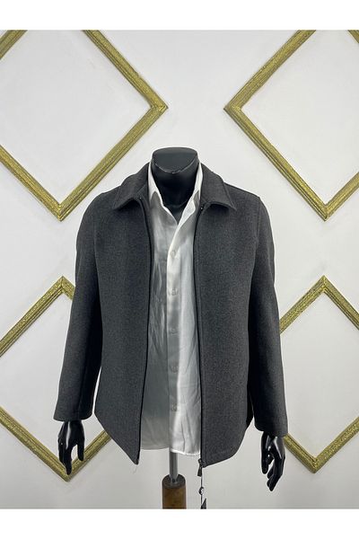 Sadık Collection Μπολ και μανίκια ίσια κασμίρ παλτό Polo Neck Regular Cut 1512