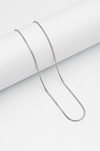 Santalio قلادة دائرية على شكل ثعبان إيطالي من الفولاذ المقاوم للصدأ باللون ال...