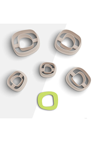 brocutters قالب قطع طين بوليمر عضوي على شكل زهرة، قالب حلق، قالب مجوهرات، قطع...