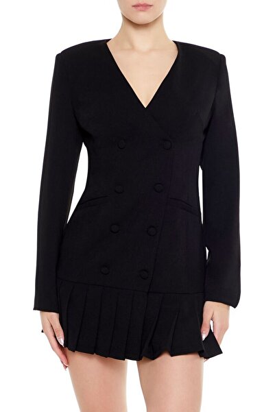 Forever 21 Kruvaze Blazer Mini Elbise