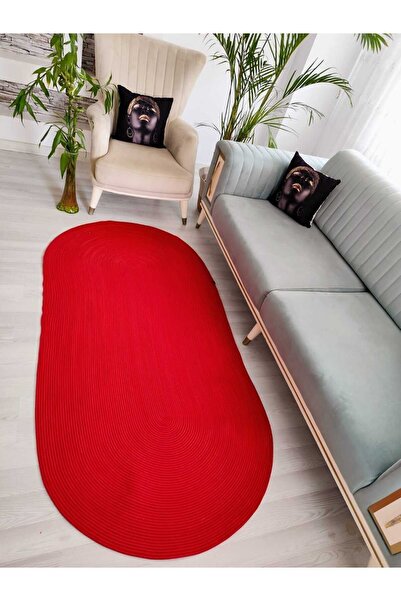 my doğa store jüt Hasır görünümlü Desenli Modern El Örgüsü oval Halı Kilim