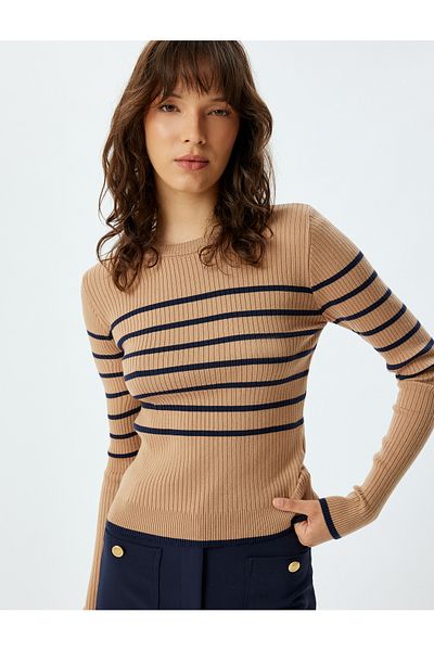 Koton Long Sleeve Crew Neck Knitwear Sweater