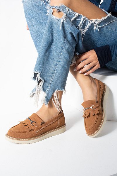 HVZ Exclusive Ежедневни удобни ергономични дамски обувки Loafer Tassel