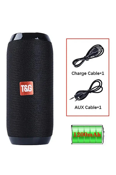 Choice مكبر صوت بلوتوث محمول T&G TG117 أسود اللون، لاسلكي، مناسب للاستخدام ال...