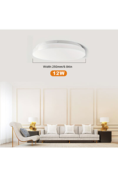 Choice مصباح سقف دائري LED بقوة 12 واط مزود بمستشعر حركة، متوفر بجهد 18 واط و24 واط، يعمل بتيار متردد 85-265 فولت، مصباح سقف داخلي عصري لغرفة المعيشة