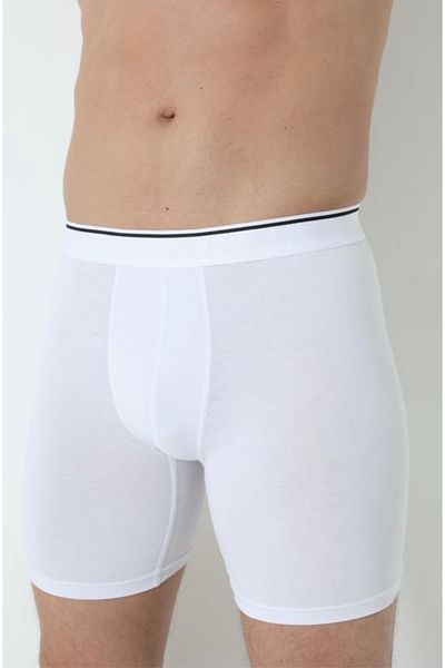 Gutiero Arma Cotton Lycra Long Legs Ανδρικά Λευκά Μπόξερ Πακέτο 10