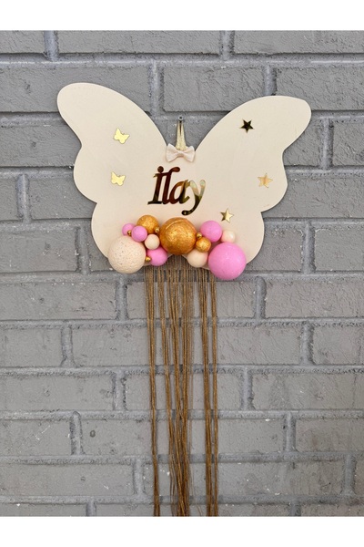 NeşeliAtölyem فراشة فقاعة باب الطفل وزخرفة الجدار