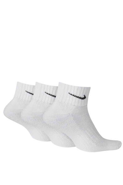 Nike U V Cush Ankle- 3P Value Unisex Çorap SX4926-101-BEYAZ