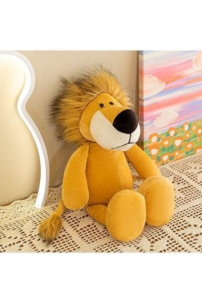 Choice دمية محشوة لطيفة باللون الكستنائي مقاس 25 سم، ألعاب قطيفة واقعية، أسد، قرد، فيل، زرافة، راكون، ثعلب، غابة