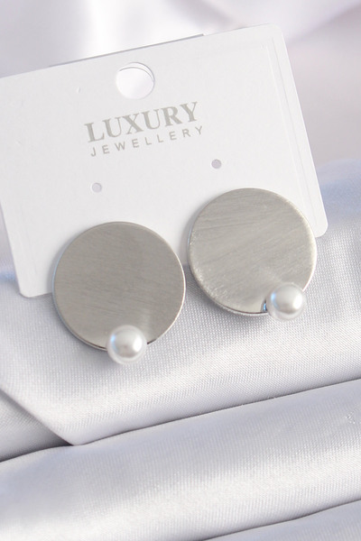 Leyaton Lwlhmrs-Ieg Ieg ™   Brass Silver Color Plate Model Pearl Detail Women...