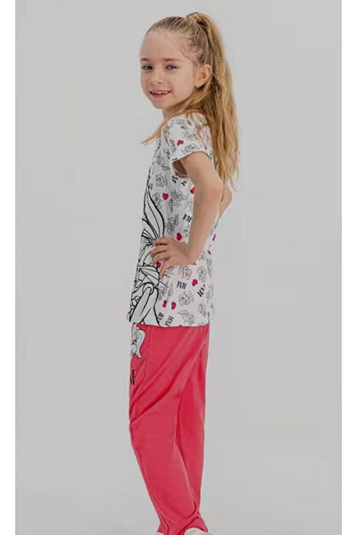 Rolypoly Looney Tunes Bugs Bunny Girls Short Sleeve Pajama Set