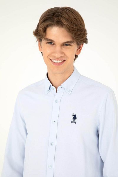 U.S. Polo Assn. Η.Π.Α. Polo Assn. Ανδρικό γαλάζιο πουκάμισο - 1962440   Nova024K