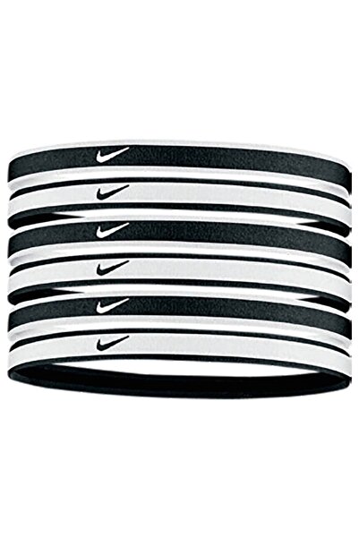 Nike Swoosh Sport Headbands 6 Pk Unisex Saç Bandı N.100.2021.176.OS-Beyaz