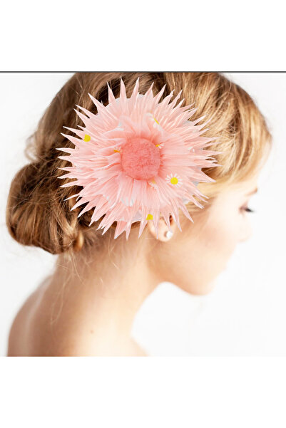 woodycord مشبك مشبك مزين بالزهور الوردية، حيث يلتقي الأناقة والجمال