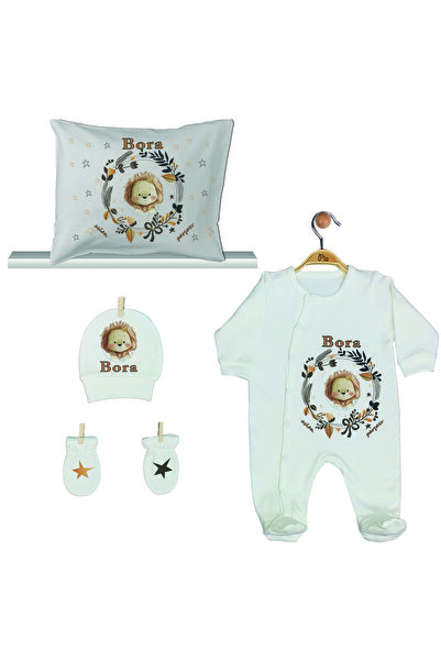 Pia Baby Gl 1909-04 Isme Özel Yastık Tulum Set