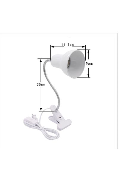Choice Eu Plug No Light Bulb E27 Desk Lamp With Clamp Base And Adjustable Gooseneck Eu Us Plug In Clip Lamp