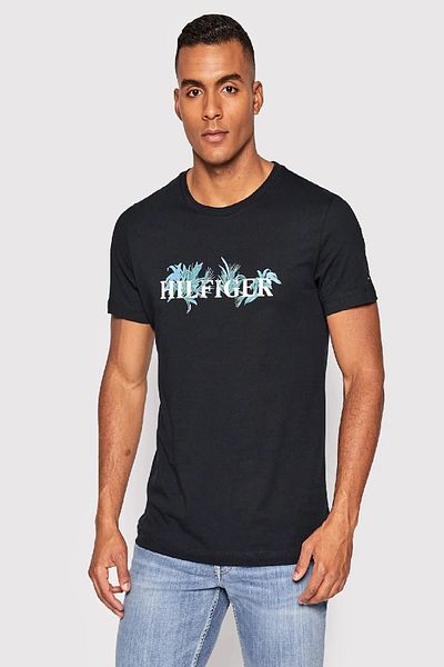 Hilfiger Denim Ανδρικό T-Shirt Tommy Hilfiger - Οργανικό βαμβάκι, κανονική εφαρμογή