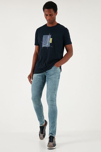 Buratti Stretch Cotton Slim Fit Κανονική μέση στενό τζιν ανδρικό τζιν παντελόνι 1122S08NAPOLI