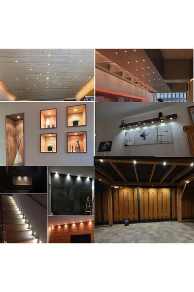 Choice 9 Led Lamps 120d White Shell 3000k Warm White Mini Led 12v Recessed Ceiling Downlights 1w Dimmable S