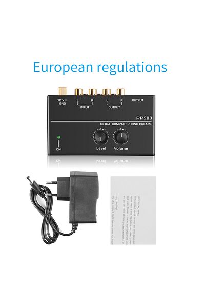 Choice Eu Plug Pp500 Phono Preamp Preamplifier Headphone Preamplifier Microphone Enlarge Mixer With Level V