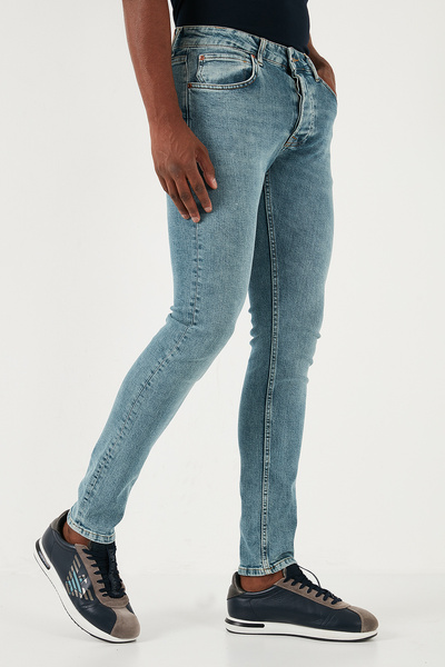 Buratti Stretch Cotton Slim Fit Κανονική μέση στενό τζιν ανδρικό τζιν παντελόνι 1122S08NAPOLI