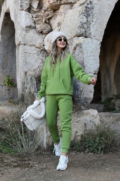 bytugcekaya Σετ φόρμας με πράσινη κουκούλα