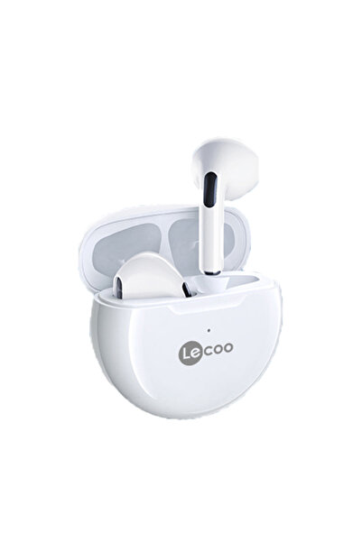 Choice سماعات أذن Lecoo EW305 TWS الأصلية باللون الأبيض، لاسلكية، بلوتوث 5.1، ميكروفون، مقاومة للماء، رياضية