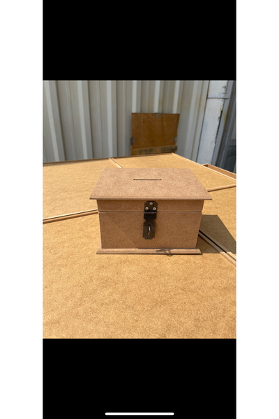 Güllü Ahşap Kumbara Tip Box No 1