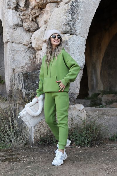 bytugcekaya Σετ φόρμας με πράσινη κουκούλα