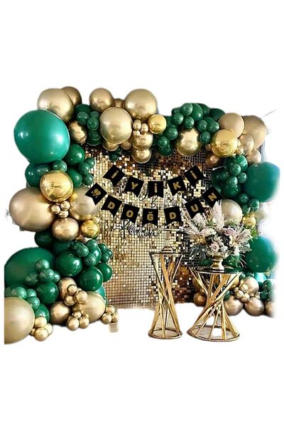 CANSIN Gold Birthday Balloon Set