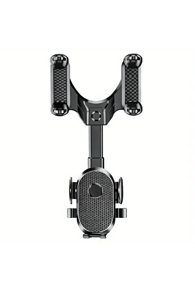 Choice حامل هاتف سيارة عالمي أسود 360 درجة، يُثبّت على مرآة الرؤية الخلفية، ح...