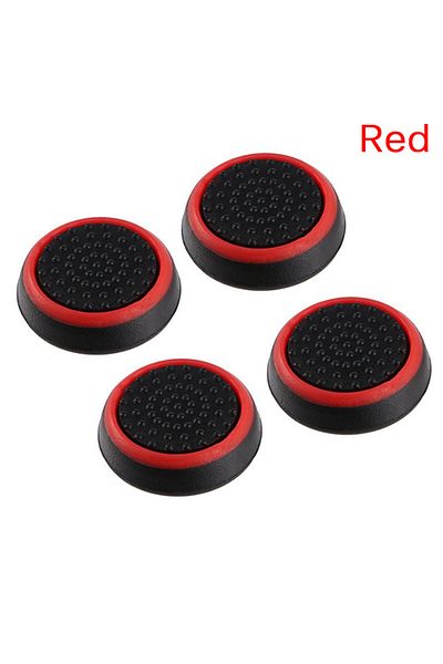 Choice Red 4PCS Silicone Joystick Cap Button Covers Compatible With PlayStation4 PS4/PS3/PS2 Controller Xbo