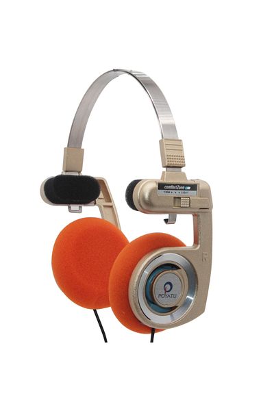 Choice Gold Poyatu Retro Headphone With Microphone Stereo Classic Open Hifi On-ear Hd Earphones Foldable P