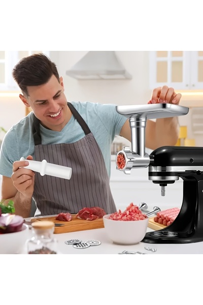 Choice ملحق مفرمة لحم من سبائك الألومنيوم عالية الجودة لجميع خلاطات كيتشن إيد...