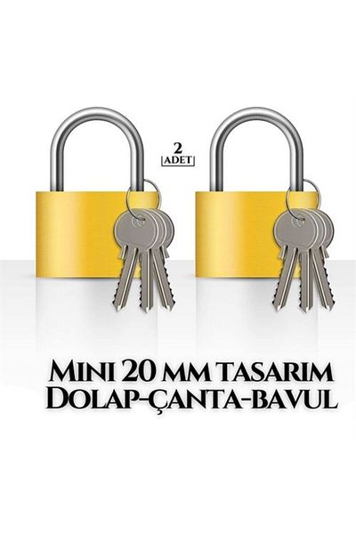 onixe Modacar Mini Cabinet Bag - 20mm, Suitcase Lock, 2 Pcs