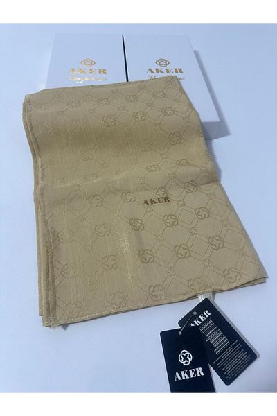 Aker 2024-2025 Kiş Silk Cotton Jacquard Etol Shawl - Με λογότυπο Aker - 8935977-932