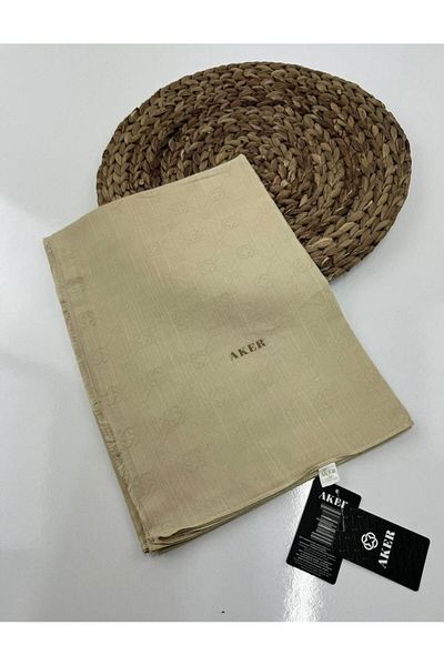 Aker 2024-2025 Kiş Silk Cotton Jacquard Etol Shawl - Με λογότυπο Aker - 8935977-932