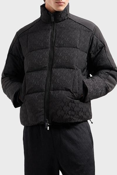 Armani Exchange Men's Coat - Logo, Regular Fit, Stand Collar, 6Dzbl2 Zn5Gz 1200