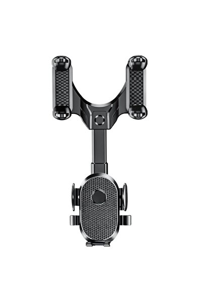 Choice حامل هاتف السيارة باللون الأسود لمرآة الرؤية الخلفية للسيارة متعدد الو...