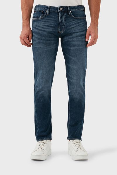 Emporio Armani جينز رجالي من القطن بقصة ضيقة - خصر عادي، بنطال جينز ضيق الساق 6D1J75 1D89Z 0942