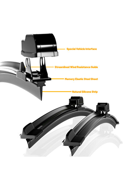 Choice إكسبلورر 2011-2019 لشفرات مساحات الزجاج الأمامي لسيارة فورد إكسبلورر 2011-2019 2013 2014 2015 2016 2017 2018