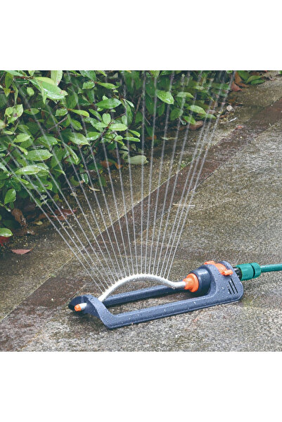 APWIKOGER Lawn Sprinkler 4 Modes Water Sprayer with 3/4in Connector Aluminum Tube Swing Sprinkler for Large...
