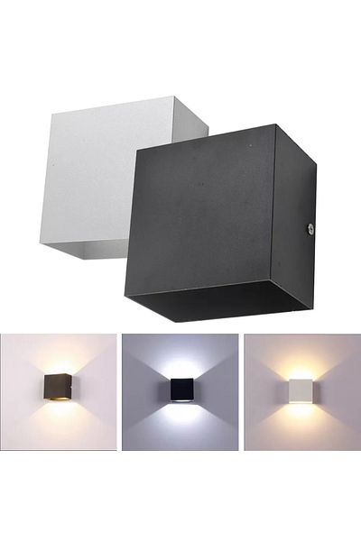 Choice WHITE 6W Dimmable Warm White (2700-3500K) Dimmable 6W 85-265V Cube COB LED Indoor Lighting White/Bla