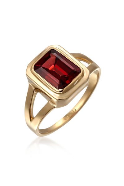 ELLI Ring Solitär Quarz 925er Sterling Silber