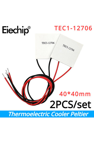YTDMEN 2pcs TEC1-12706 Cooler Peltier 40*40mm Thermoelectric Element Module 12706 12V Cooling Peltier D...