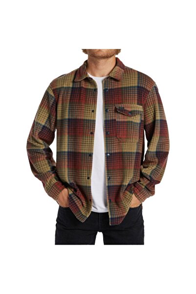 BİLLABONG Furnace Flannel Men's Yellow Shirt Men's Shirt Abyft00101