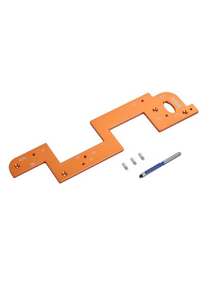 toohr 1pcs B Invisible Embedded Handle Slotting Template, For Wardrobe, Kitchen Handle, Cabinet Door No Ha
