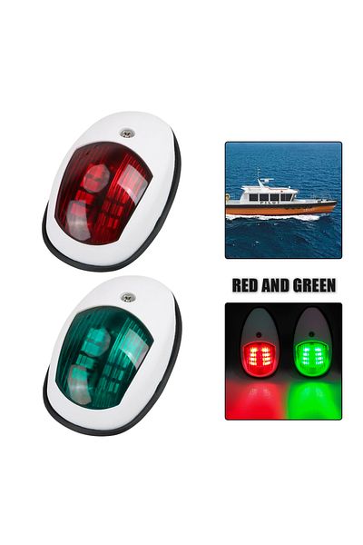 Choice White 10-30v Led Navigation Light Signal Warning Waterproof Lamp Starboard Port Side Indicator For M