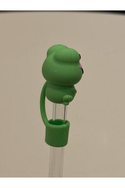 ÇAKRA Kurbağa Model Toz Geçirmez Silikon Sızdırmaz Pipet Kapağı 1 Adet Stanley Termos Ile Uyumlu