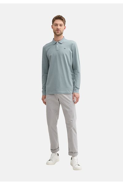 Tom Tailor Poloshirt Langarm mit Polokragen